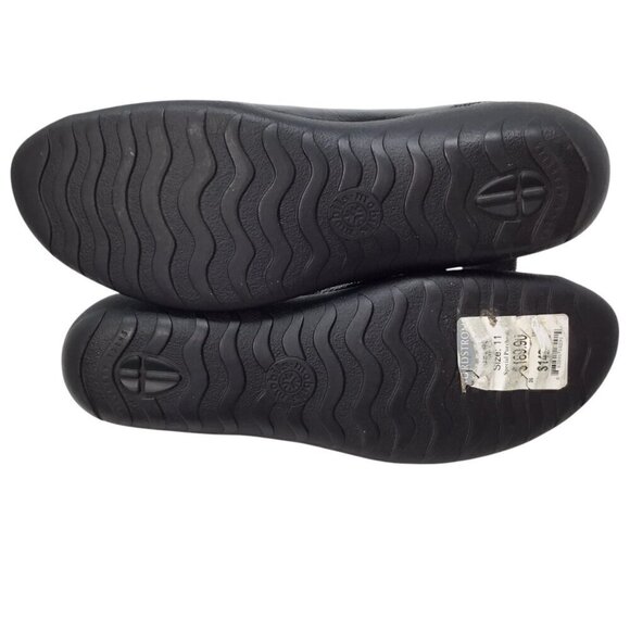 Mephisto Mobils Air Relax Shiny Black Leather Comfort Shoes Sz 11 Slip On Loafer - Picture 7 of 8